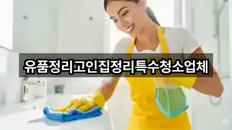 유품정리고인집정리특수청소업체