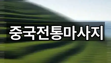 중국전통마사지