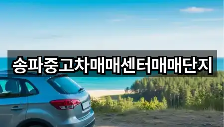 송파중고차매매센터매매단지