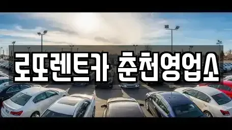 강원특별자치도 홍천군 장기렌트카 전문 로또렌트카 춘천영업소
