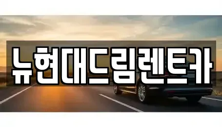 경기 안산시 상록구 사사동 렌트카 전문 뉴현대드림렌트카