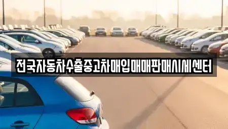 경기 파주시 서패동 중고차매입 전문 전국자동차수출중고차매입매매판매시세센터