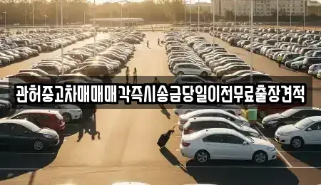 경기 파주시 송촌동 중고차매매 전문 관허중고차매매매각즉시송금당일이전무료출장견적