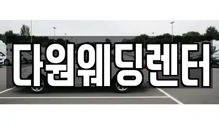 경기도 성남시 분당구 금곡동 단기렌트카 전문 다원웨딩렌터