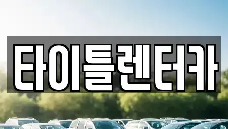 경기도 성남시 분당구 금곡동 단기렌트카 전문 타이틀렌터카