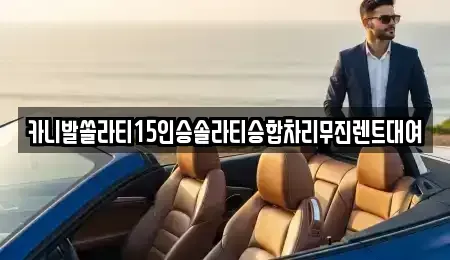 경기도 용인시 처인구 삼가동 렌트카 전문 카니발쏠라티15인승솔라티승합차리무진렌트대여