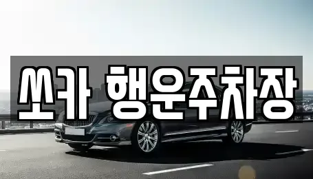 경남 밀양시 상남면 렌트카 전문 쏘카 행운주차장