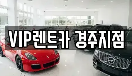 경북 경주시 서부동 렌트카 전문 VIP렌트카 경주지점