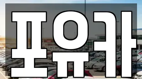 경북 포항시 남구 송내동 중고차 전문 포유카