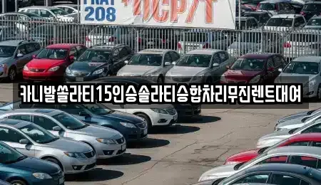 경상남도 사천시 사남면 렌트카 전문 카니발쏠라티15인승솔라티승합차리무진렌트대여