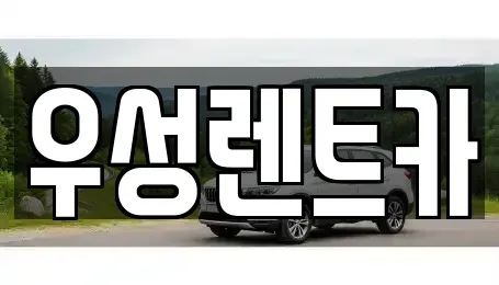광주 광산구 오선동 장기렌트카 전문 우성렌트카