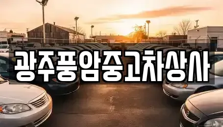 광주광역시 남구 칠석동 중고차 전문 광주풍암중고차상사