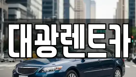 광주광역시 북구 풍향동 장기렌트카 전문 대광렌트카