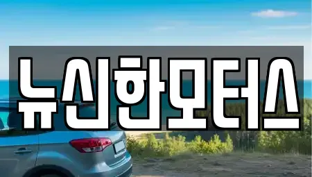대전 서구 용촌동 중고차 전문 뉴신한모터스
