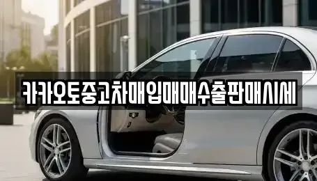 대전 서구 용촌동 중고차 전문 카카오토중고차매입매매수출판매시세
