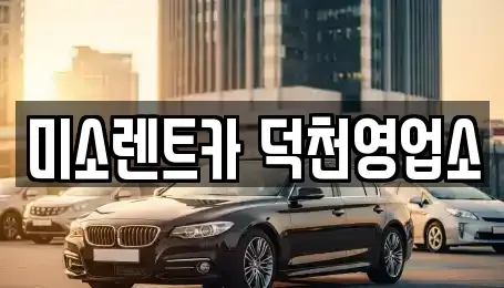 부산광역시 북구 구포동 장기렌트카 전문 미소렌트카 덕천영업소