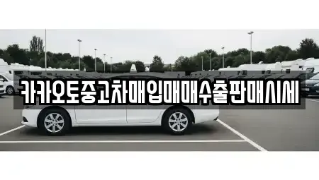 서울 도봉구 쌍문동 중고차매입 전문 카카오토중고차매입매매수출판매시세