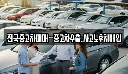서울 용산구 보광동 중고차매입 전문 전국중고차매매-중고차수출,사고노후차매입