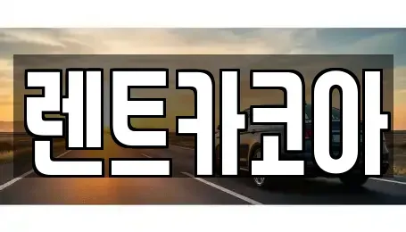 서울 중구 남산동3가 렌트카 전문 렌트카코아