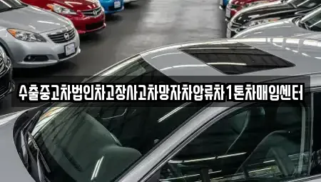 서울 중랑구 면목동 중고차매입 전문 수출중고차법인차고장사고차망자차압류차1톤차매입센터