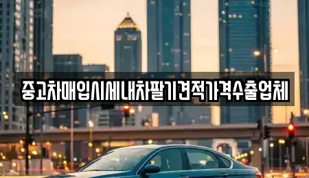 서울 중랑구 면목동 중고차매입 전문 중고차매입시세내차팔기견적가격수출업체