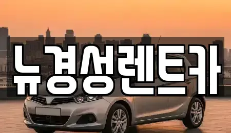 서울특별시 서대문구 천연동 렌트카 전문 뉴경성렌트카