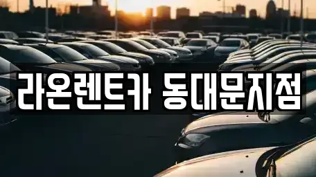 서울특별시 성북구 안암동5가 렌트카 전문 라온렌트카 동대문지점