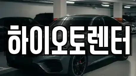 서울특별시 성북구 안암동5가 렌트카 전문 하이오토렌터