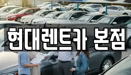 전남 순천시 금곡동 렌트카 전문 현대렌트카 본점