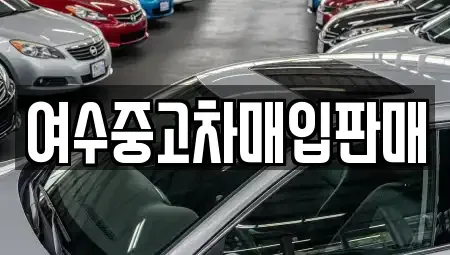 전남 여수시 월하동 중고차 전문 여수중고차매입판매