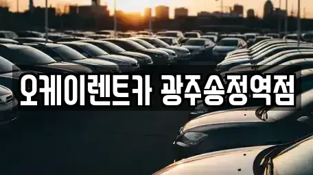 전남 장성군 서삼면 렌트카 전문 오케이렌트카 광주송정역점