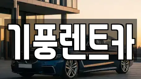 충남 공주시 월송동 장기렌트카 전문 기풍렌트카