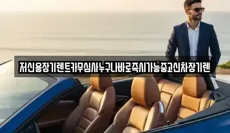 충남 천안시 동남구 봉명동 장기렌트카 전문 저신용장기렌트카무심사누구나바로즉시가능중고신차장기렌