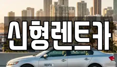 충북 제천시 하소동 렌트카 전문 신형렌트카