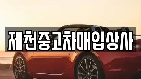 충북 제천시 하소동 중고차 전문 제천중고차매입상사