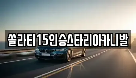 충북 충주시 살미면 렌트카 전문 쏠라티15인승스타리아카니발