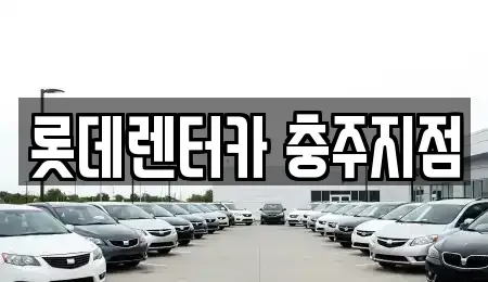 충북 충주시 살미면 장기렌트카 전문 롯데렌터카 충주지점