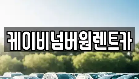 충청남도 부여군 규암면 렌트카 전문 케이비넘버원렌트카